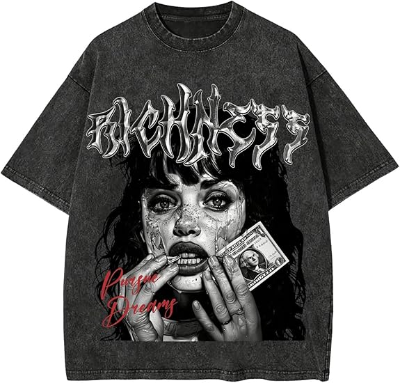 Milumia Men's Graphic T Shirt Figure Letter Print Short Sleeve Vintage Tee Tops