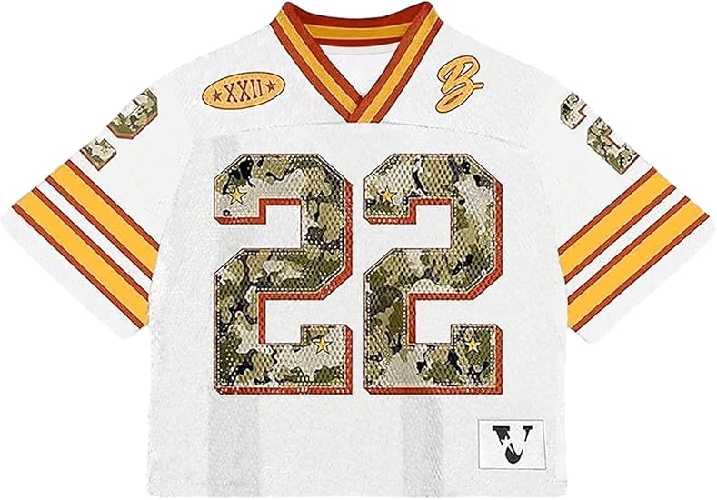 VIPWOLF Men's Number Graphic Jersey Shirts Oversized Y2KShort Sleeve Streetwear Tee Rugby Shirt Top